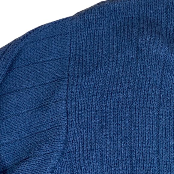 Northern Isles Rib Knit Grandpa Zip Cardigan Kurt Cobain Old Money Sweater-M - Picture 5 of 12